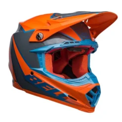 Casco Cross Bell Moto-9s Flex 2023 Sprite Arancio Grigio Ece 06