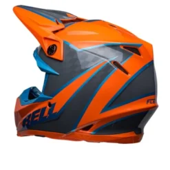 Casco Cross Bell Moto-9s Flex 2023 Sprite Arancio Grigio Ece 06
