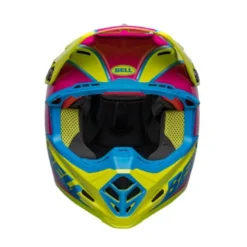 Casco Cross Bell Moto-9s Flex 2023 Sprite Giallo Magenta Ece 06