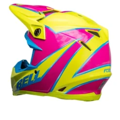 Casco Cross Bell Moto-9s Flex 2023 Sprite Giallo Magenta Ece 06