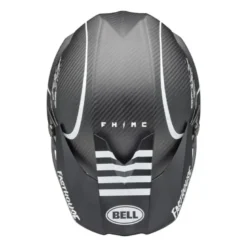 Casco Cross Bell Moto-10 Spherical 2025 Fasthouse Raven Nero Opaco Bianco ECE 06