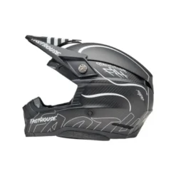 Casco Cross Bell Moto-10 Spherical 2025 Fasthouse Raven Nero Opaco Bianco ECE 06