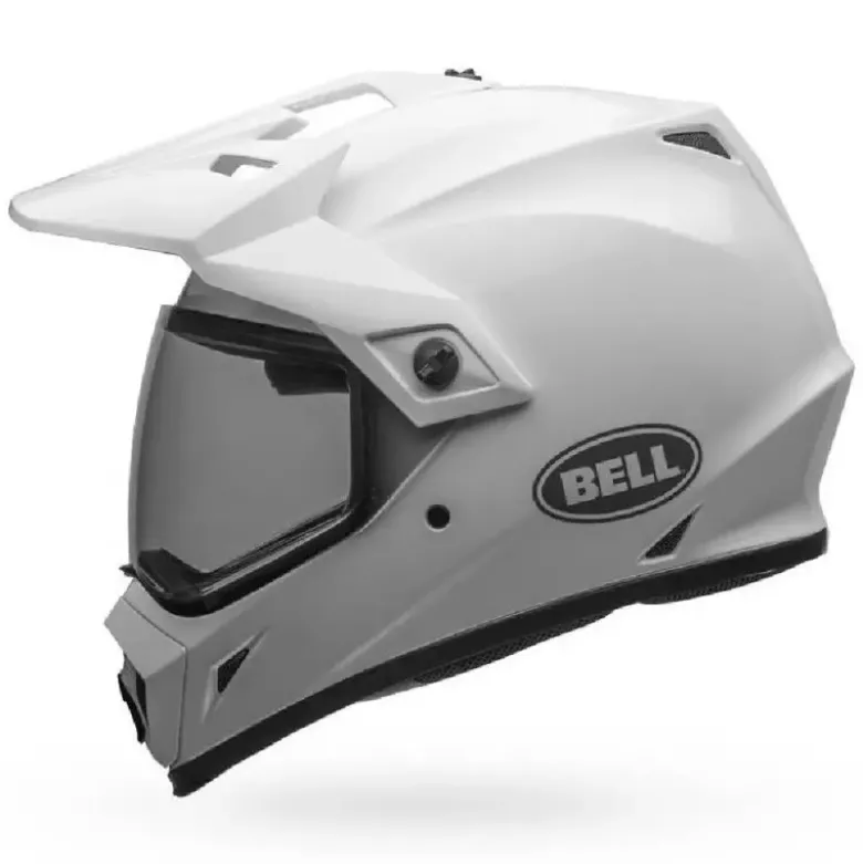 Casco Cross Bell MX-9 Adventure Mips Bianco Lucido