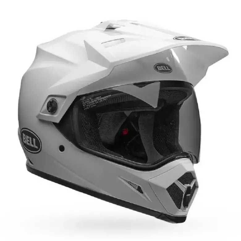 Casco Cross Bell MX-9 Adventure Mips Bianco Lucido