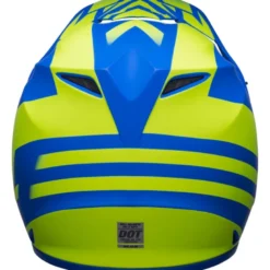 Casco Cross Bell MX-9 Mips Disrupt Blu Opaco Giallo Alta Visibilità