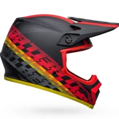Casco Cross Bell MX-9 Mips Offset Nero Rosso Opaco