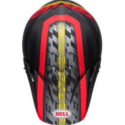 Casco Cross Bell MX-9 Mips Offset Nero Rosso Opaco