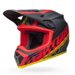 Casco Cross Bell MX-9 Mips Offset Nero Rosso Opaco
