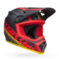 Casco Cross Bell MX-9 Mips Offset Nero Rosso Opaco
