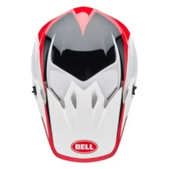 Casco Cross Bell Mx-9 Mips Rift Rosso Bianco ECE 06