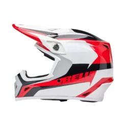 Casco Cross Bell Mx-9 Mips Rift Rosso Bianco ECE 06