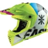 Casco Cross Enduro Ls2 Mx437 Fast Evo Heavy Bianco H-V Giallo