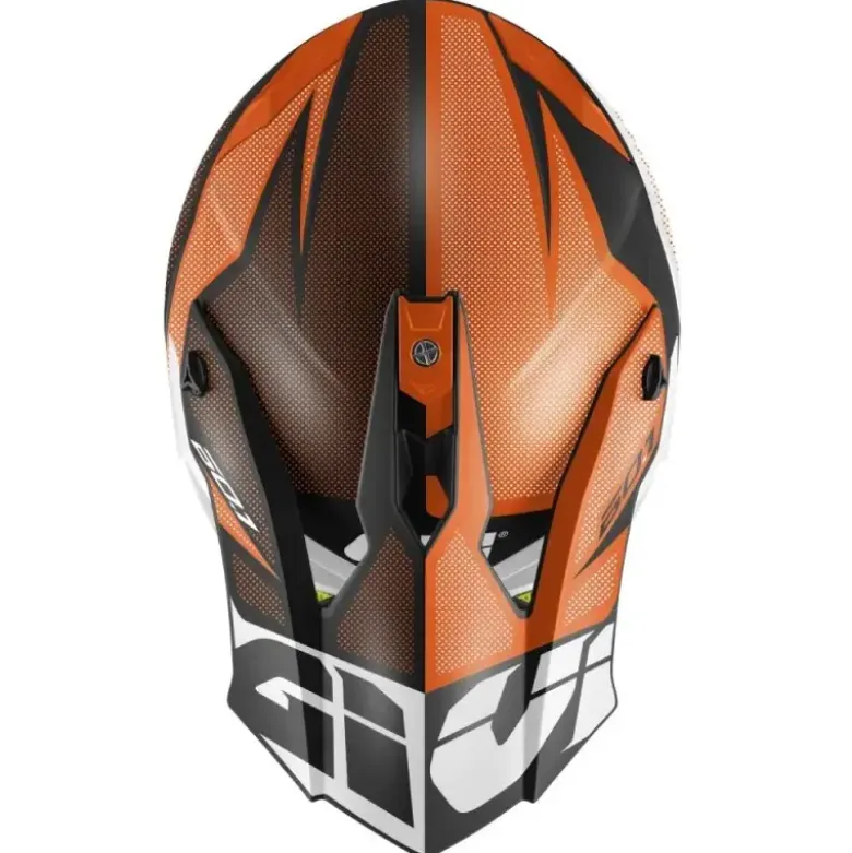 Casco Cross Givi 601 Invert Nero Arancione