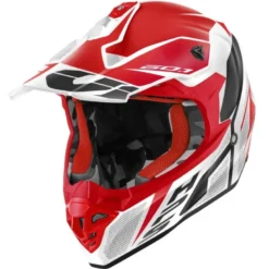 Casco Cross Givi 601 Invert Rosso Bianco Nero