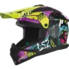 Casco Cross Ls2 Mx708 Fast II Gorilla Viola Lucido H-V Giallo