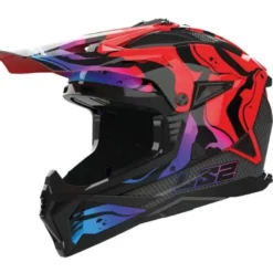 Casco Cross Ls2 Mx708 Fast II Wash Rosso Lucido
