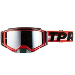 Casco Cross MPH Jumper TPR Factory Bianco Nero Rosso e Maschera Pro-Race