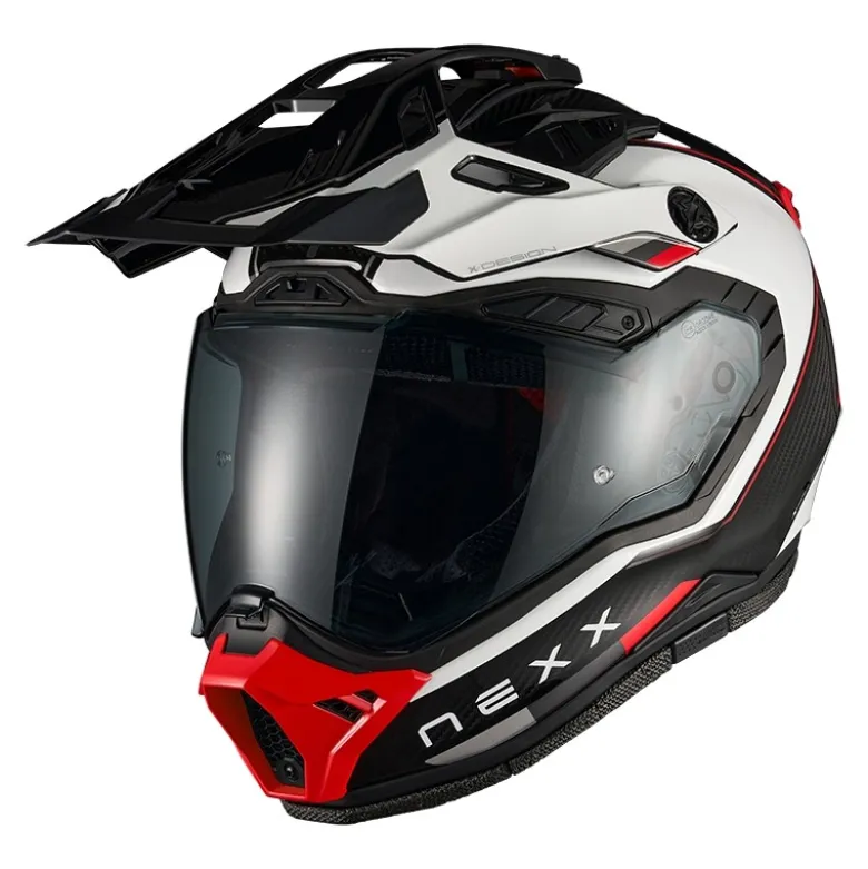 Casco Cross Nexx X.RALLY Raid Bianco Rosso