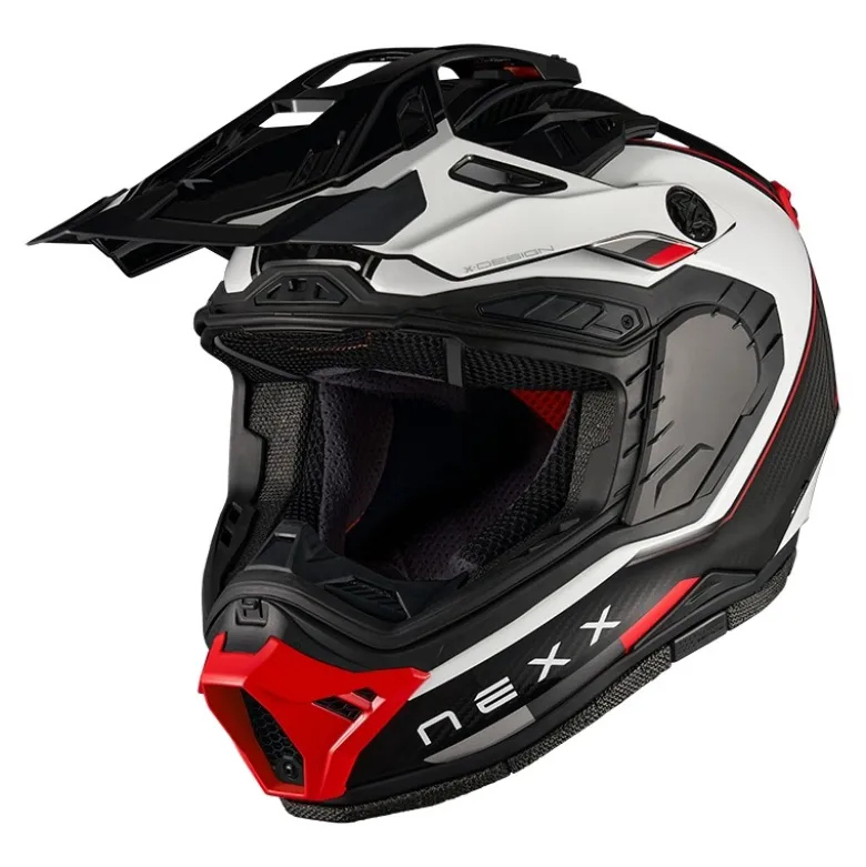 Casco Cross Nexx X.RALLY Raid Bianco Rosso