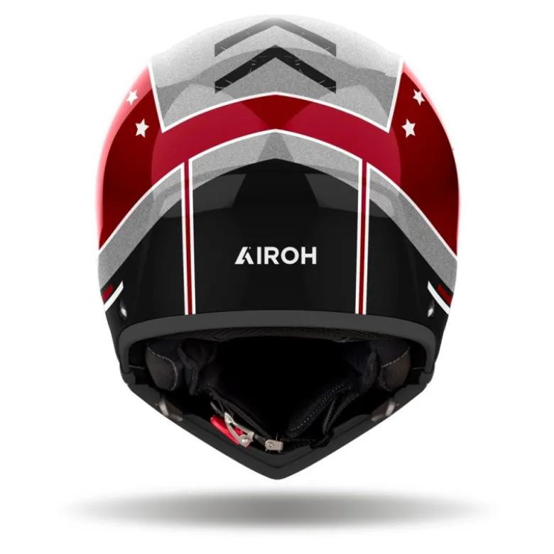 Casco Crossover Airoh J 110 Command Borgogna Lucido