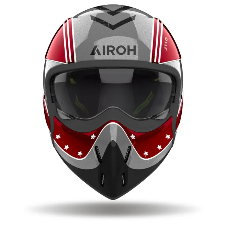 Casco Crossover Airoh J 110 Command Borgogna Lucido