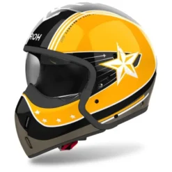 Casco Crossover Airoh J 110 Command Giallo Lucido