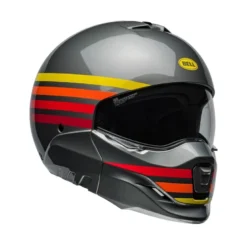 Casco Crossover Bell Broozer Prime Grigio Caldo
