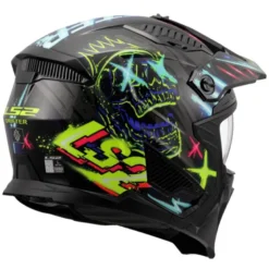 Casco Crossover Ls2 OF606 Drifter Rayz Nero Blu