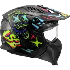 Casco Crossover Ls2 OF606 Drifter Rayz Nero Blu