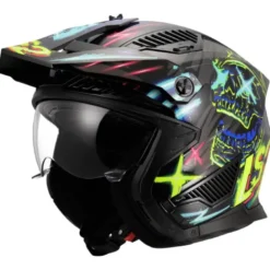 Casco Crossover Ls2 OF606 Drifter Rayz Nero Blu