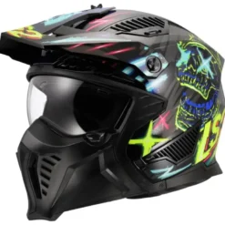 Casco Crossover Ls2 OF606 Drifter Rayz Nero Blu