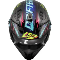 Casco Crossover Ls2 OF606 Drifter Rayz Nero Blu