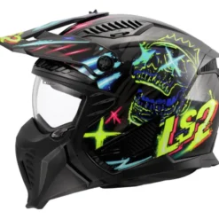 Casco Crossover Ls2 OF606 Drifter Rayz Nero Blu