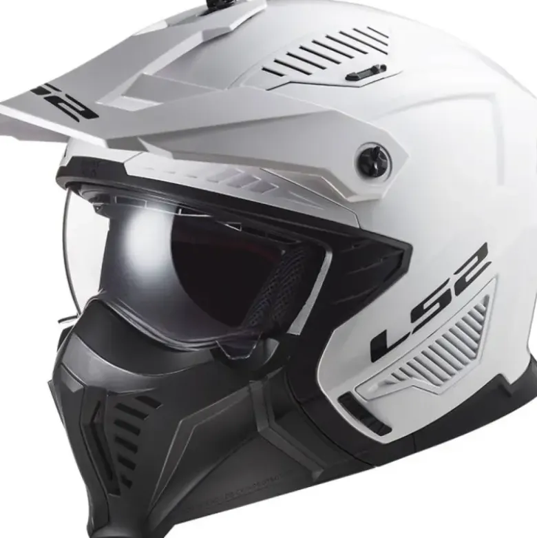 Casco Crossover Ls2 OF606 Drifter Solid Bianco