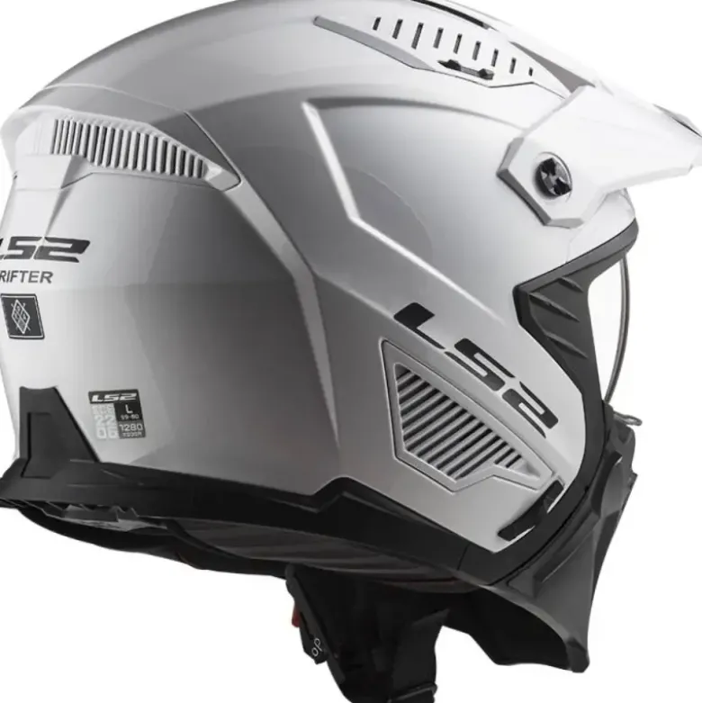 Casco Crossover Ls2 OF606 Drifter Solid Bianco