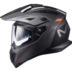 Casco Crossover MPH ADV Grafica Grigio Nero Arancione Opaco
