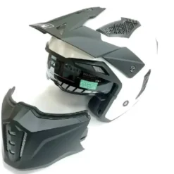 Casco Crossover MPH Harrier Bianco Lucido