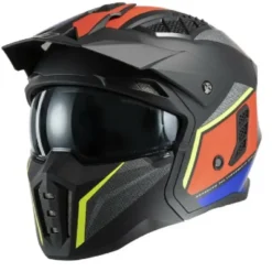 Casco Crossover MPH Harrier Cuby Nero Rosso Blu Opaco