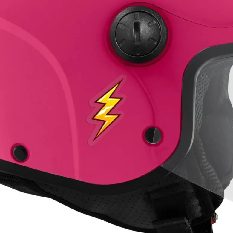Casco Demi-jet Bambino Tucano Urbano El'Kid Rosa Lucido
