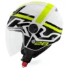 Casco Demi-Jet Kappa KV28R Evo Join Bianco Nero Giallo