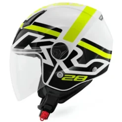 Casco Demi-Jet Kappa KV28R Evo Join Bianco Nero Giallo