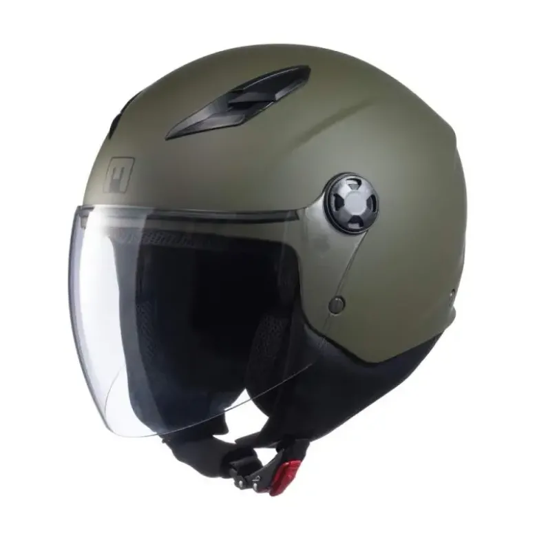 Casco Demi Jet MPH Star Solid Verde Militare Opaco
