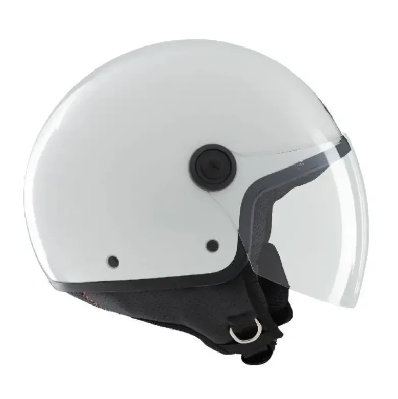 Casco Demi-jet Tucano Urbano El'Jettin 6.0 Bianco Ghiaccio Lucido