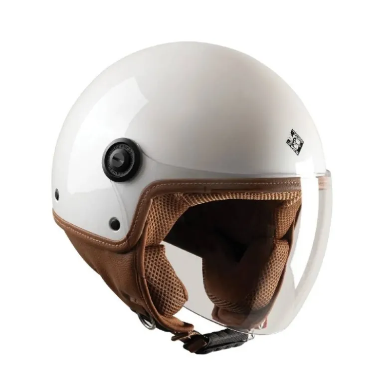 Casco Demi-jet Tucano Urbano El'Jettin 6.0 Bianco Perla Lucido