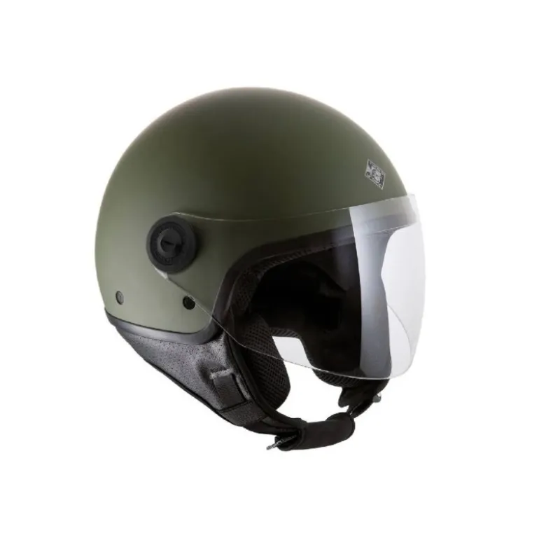 Casco Demi-jet Tucano Urbano El'Jettin 6.0 Verde Militare Opaco