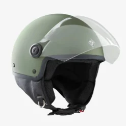 Casco Demi-jet Tucano Urbano El'Jettin 6.0 Verde Militare Opaco