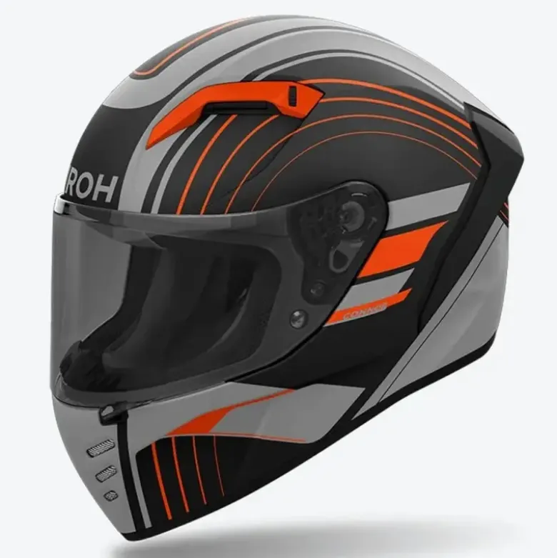 Casco Integrale Airoh CNA32 Connor Achieve Arancione Opaco
