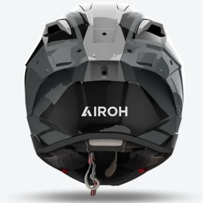 Casco Integrale Airoh Gp800 Master Grigio Metalizzato Lucido