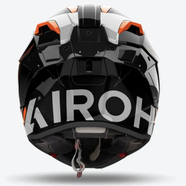 Casco Integrale Airoh Gp800 Must Arancione Lucido