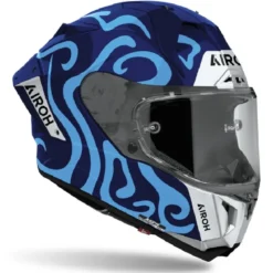 Casco Integrale Airoh Gp800 Swain Blu Lucido